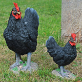 Black Chicken Garden Ornament- Two Sizes - Prezents.com