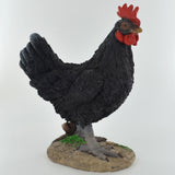 Black Chicken Garden Ornament- Two Sizes - Prezents.com