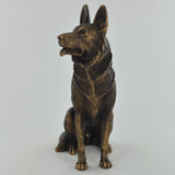 German Shepherd Bronze Effect Sculpture - Prezents.com