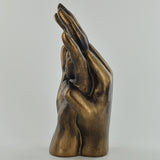 Hands Entwined Bronze Effect Sculpture - Prezents.com