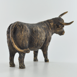 Prezents.com Bronze Highland Cow Home Decor Ornament Countryside wildlife Sculpture Gift