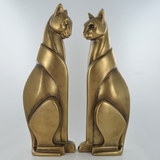 Prezents.com Bronze Effect Styilised Cats Home Decor Ornament Countryside wildlife Sculpture Gift