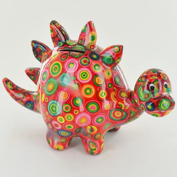 Pomme Pidou Zorc the Dinosaur Animal Money Bank - Red