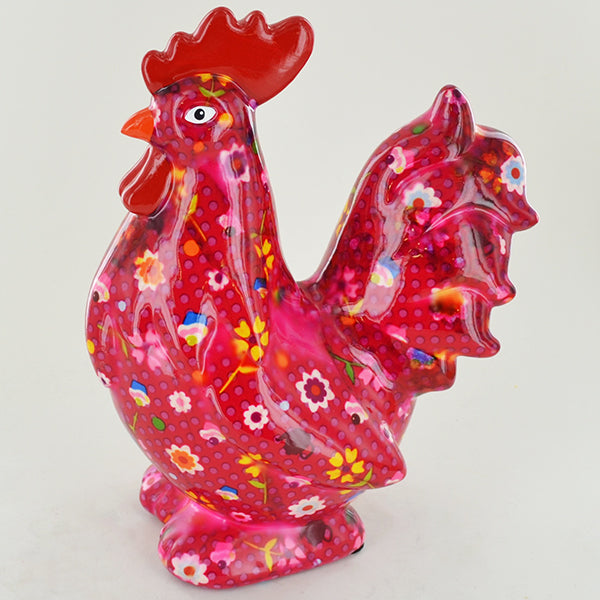 Pomme Pidou Maurice the Rooster Animal Money Bank - Red