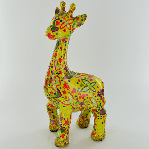 Pomme Pidou Celeste the Giraffe Animal Money Bank - Lime