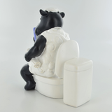 Comical Sheep Toilet Figurine
