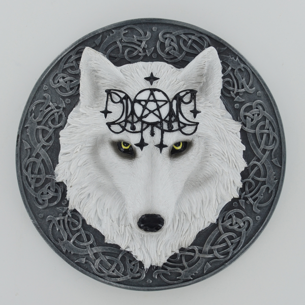 White Wolf Wall Plaque 39941