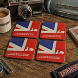 Lambretta Union Jack Coaster Set of 4