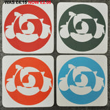 Lambretta Retro Scooters Coaster Set of 4