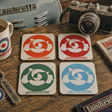 Lambretta Retro Scooters Coaster Set of 4