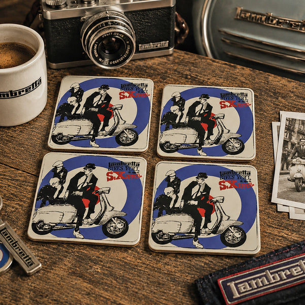 Lambretta S*x Appeal Scooter Coaster Set of 4