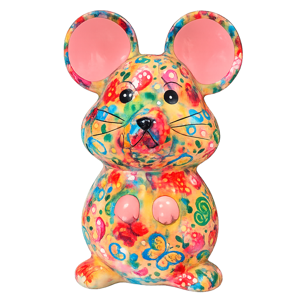Pomme Pidou Martha the Mouse Animal Money Bank - Orange