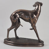 Standing Whippet Cold Cast Bronze Sculpture - Prezents.com