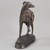 Standing Whippet Cold Cast Bronze Sculpture - Prezents.com