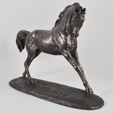 Cantering Arabian Bronze Horse Sculpture by Harriet Glen - Prezents.com