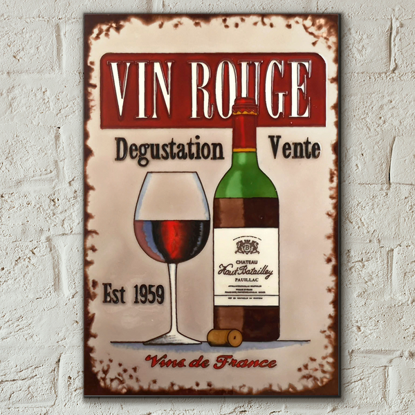 Vin Rouge Decorative Ceramic Tile by Martin Wiscombe