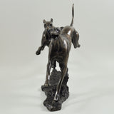 Greyhounds Cold Cast Bronze Sculpture by David Geenty - Prezents.com