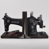 Singer Sewing Machine Book Ends - Prezents.com