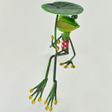 Green Frog With Leaf Umbrella - Prezents.com