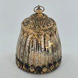 Moroccan Style Bronze Glass LED Lantern
