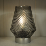 Moroccan Style Silver Glass Lantern 24601