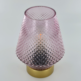 Moroccan Style Pink Glass Lantern 24603
