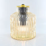 Moroccan Style Cream Glass LED Lantern 24608