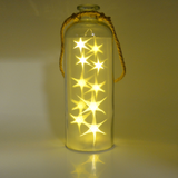 Star Style White Glass LED Lantern Wedding Decor 24614