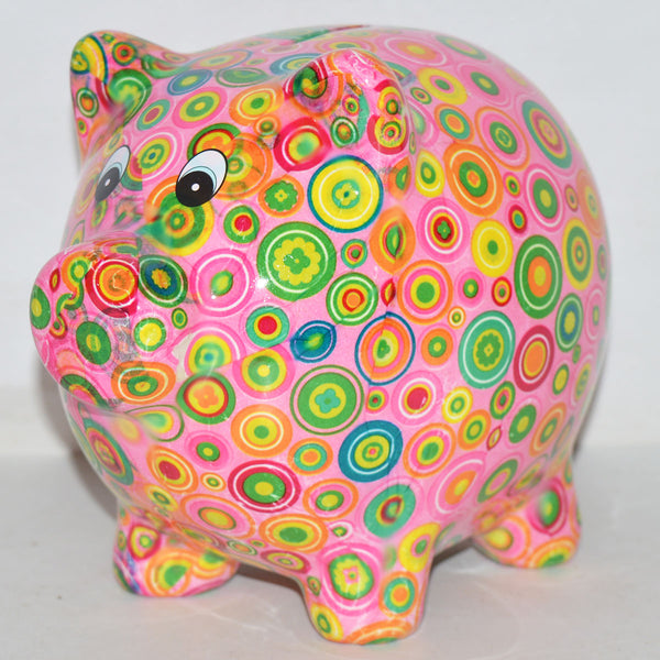 Pomme Pidou Pixie Pig Animal Money Bank - Pink
