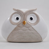 Pair of Wide Ceramic Owls - Prezents.com