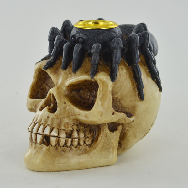 Skull Spider Candle Holder - Prezents.com