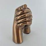 Cold Cast Bronze Marriage Hands Sculpture - Prezents.com
