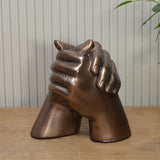 Cold Cast Bronze Marriage Hands Sculpture - Prezents.com
