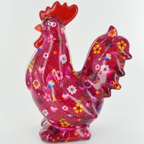 Pomme Pidou Maurice the Rooster Animal Money Bank - Pink