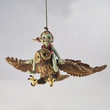 Pixie Flying an Owl Sculpture by Tony Fisher - Prezents.com