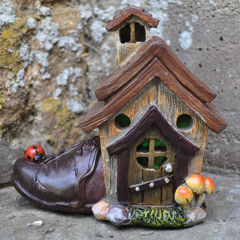 Fairy House -Cobblers Shoe with Lights - Prezents.com