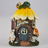 Fairy House - Floral Animal Cottage with Lights - Prezents.com