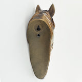 Horse Head Bronze Coat Hook - Prezents.com