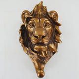 Lion Head Bronze Coat Hook