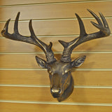 Large Stag Head Bronze Wall Sculpture - Prezents.com