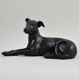 Greyhound Dog Painted Bronze Resin Sculpture - Prezents.com