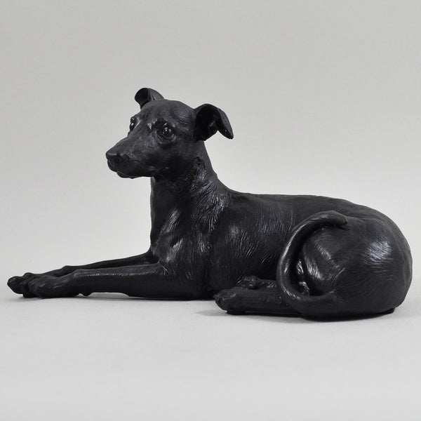 Greyhound Dog Painted Bronze Resin Sculpture - Prezents.com