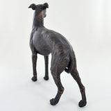 Large Greyhound Painted Bronze Resin Sculpture - Prezents.com