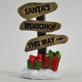 Fairy Garden - Santa's Workshop Christmas Sign - Prezents.com