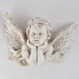 Cherub Angel Resting on Hands Wall Sculpture - Prezents.com