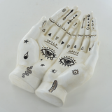 Palmistry Hands With Eye Wall Plaque Palm Reading Home Décor Spiritual Learning Gift Idea