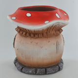 Prezents Gnome Plant Pot Toadstool House Garden Flower Pot Outdoor Accessory Home Decor Gift Idea Novelty
