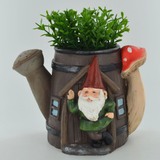Gnome Plant Pot Watering Can Garden Flower Pot Fantasy Figure Magic Novelty Gift Idea