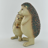 Prezents Hedgehog and Child Garden Ornament Wildlife Sculpture Nature Statue Woodland Gift Idea