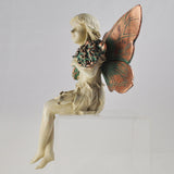 Forest Fairy Holding a Bouquet Shelf Sitting Sculpture - Prezents.com